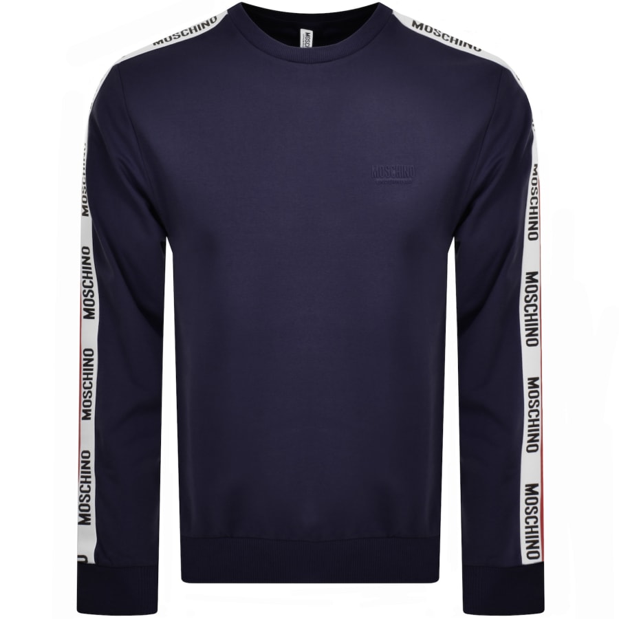 Moschino Tape Logo Sweatshirt Navy